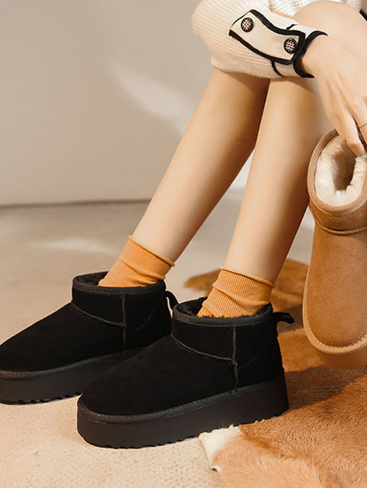 VERILADY | Bốt Mouton Đế Dày