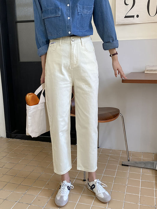 VERILADY | ハイウエストストレートデニムパンツ