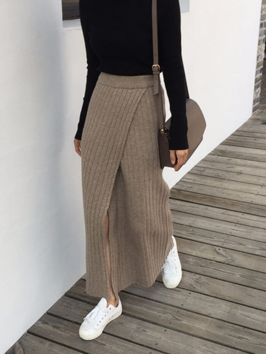 VERILADY | Váy Đan Xẻ Sườn