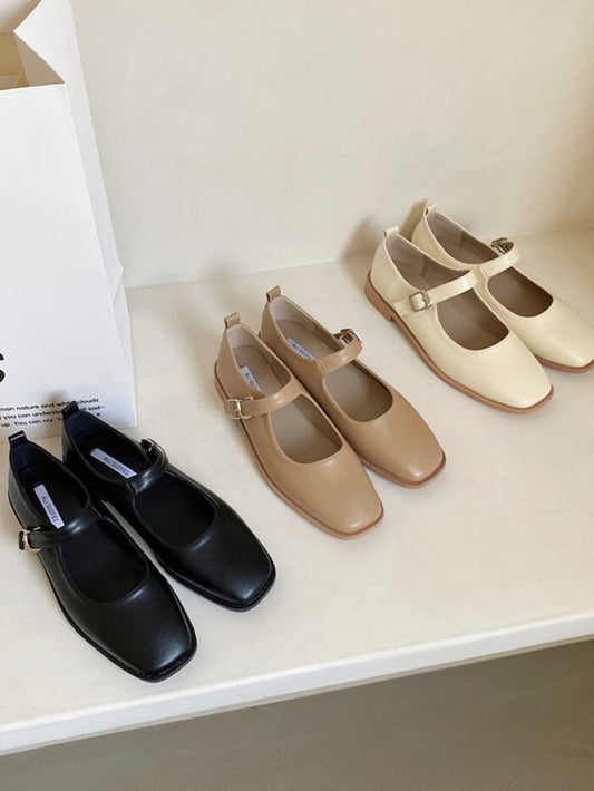 VERILADY | LOAFER ĐAI BẰNG MÓNG VUÔNG