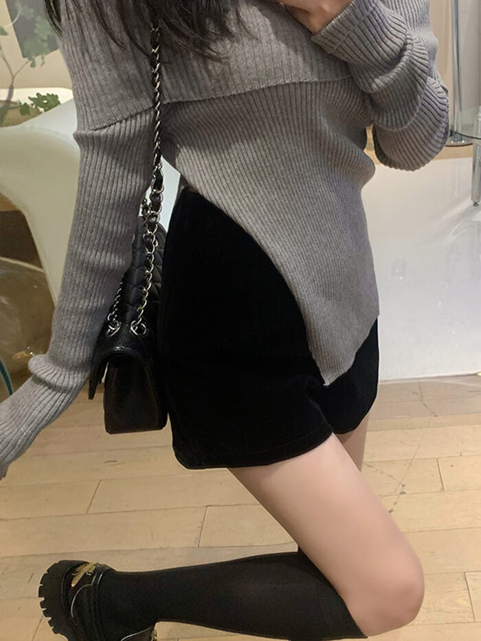 VERILADY | (在庫僅か)ハイウエストベロアショートパンツ
