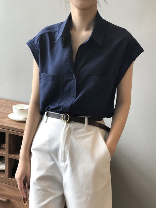 VERILADY | Áo Sơ Mi Trơn Không Tay Thời Trang