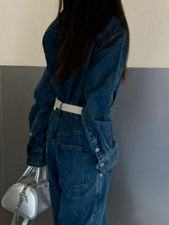 VERILADY | Bộ áo liền quần denim tất cả trong một dành cho nam