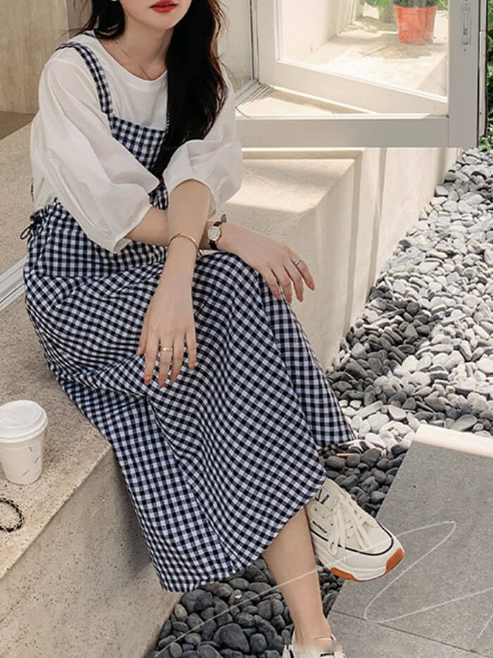 VERILADY | Cài đặt áo sơ mi kẻ sọc và váy cami