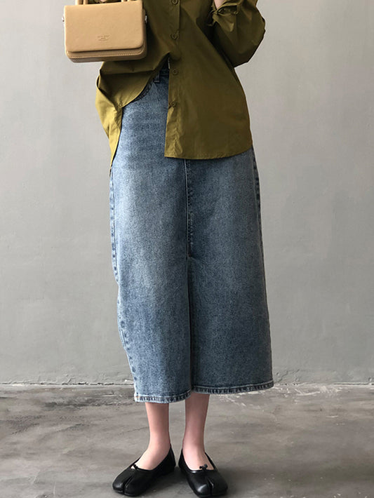 VERILADY | Váy denim xẻ trước