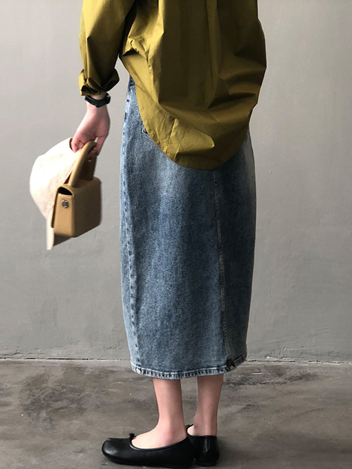 VERILADY | Váy denim xẻ trước