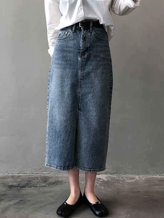 VERILADY | Váy denim xẻ trước