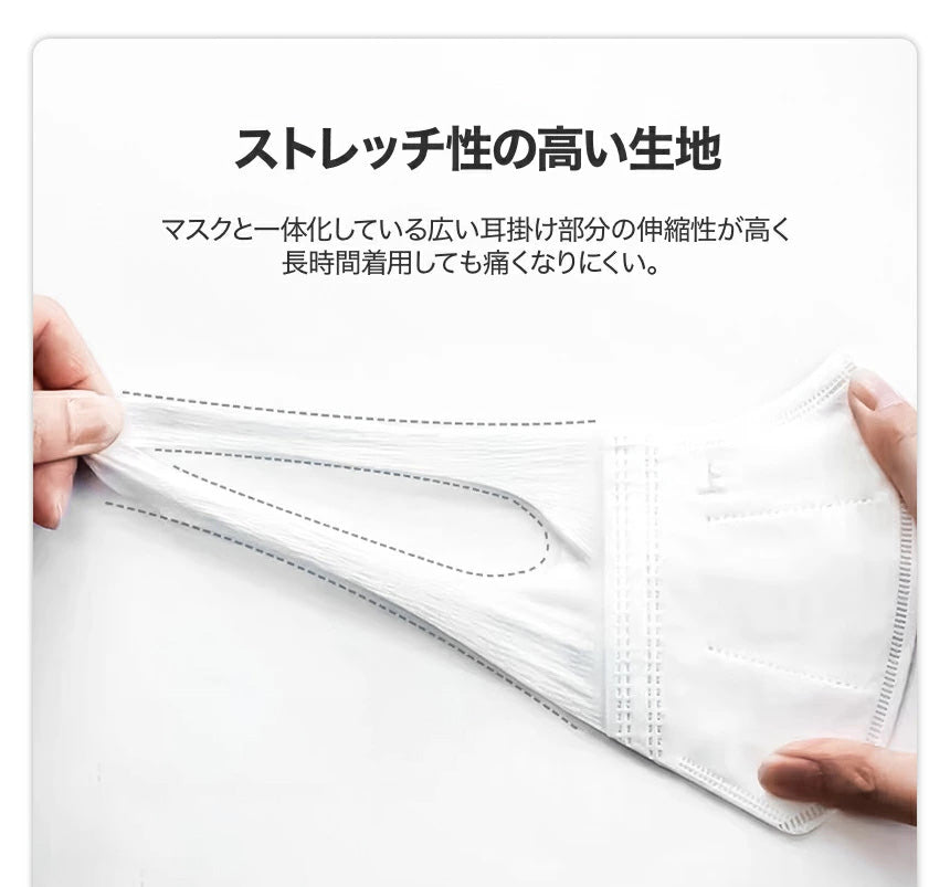 VERILADY |  冷感不織布マスク 50枚入り(10枚ずつ袋入り)