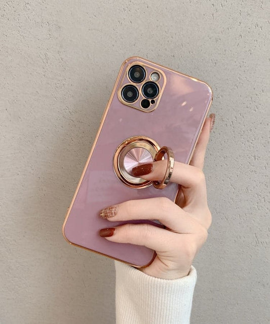 リング一体型ソフトラバースマホケース - jemiremi