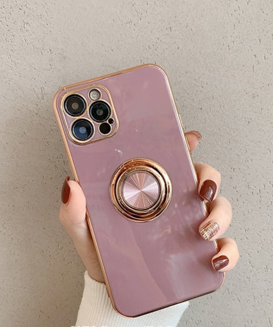 リング一体型ソフトラバースマホケース - jemiremi