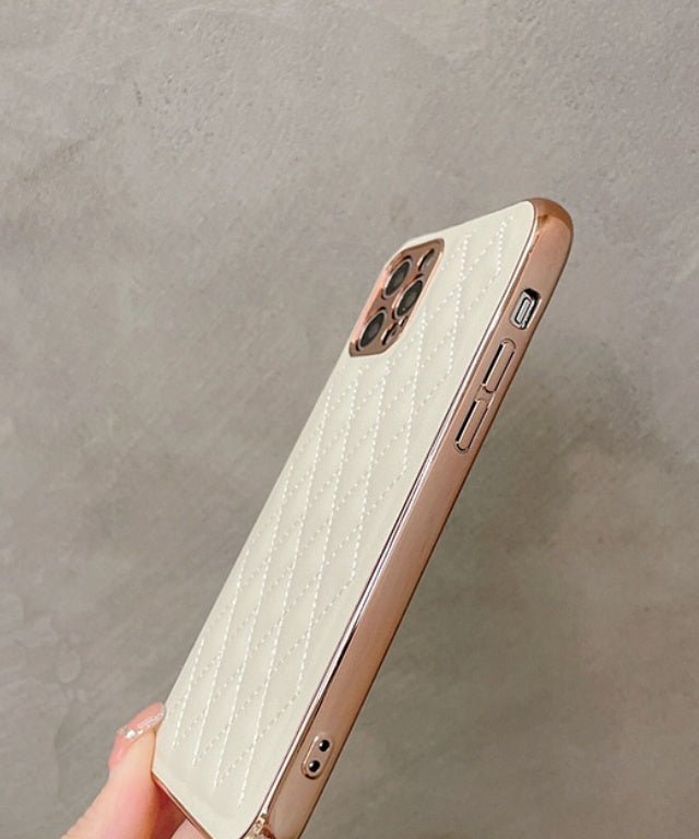 シンプルキルティングスマホケース - jemiremi