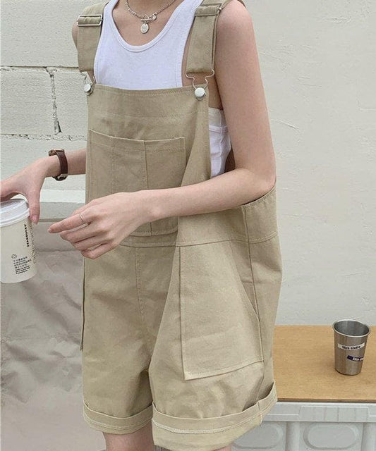 ワイドボーイフレンドショートサロペット - jemiremi