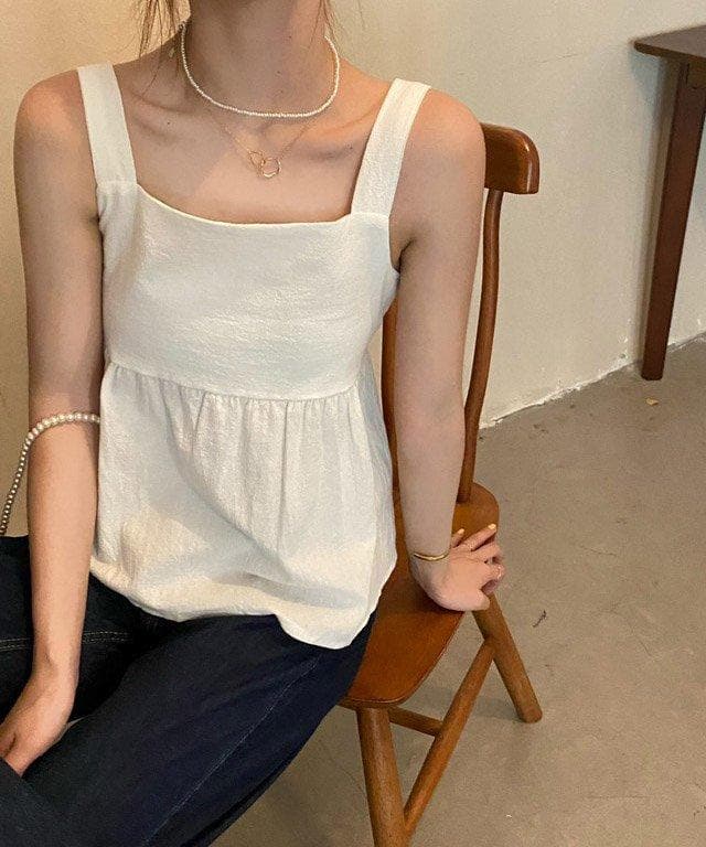 バックリボンショートキャミソール - jemiremi