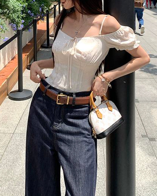 VERILADY |オフショルリボンブラウス