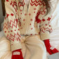 VERILADY |クリスマスフード付きニットプルオーバーセーター
