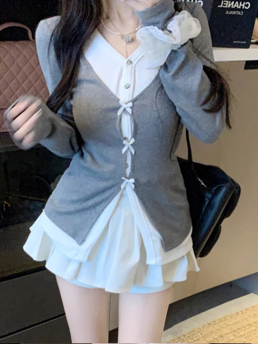 VERILADY |フェイクツーピースTシャツ