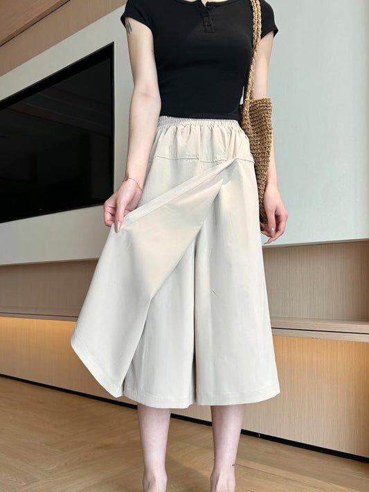 VERILADY |ゴムウエストスカートパンツ