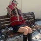 VERILADY |クリスマス風ハーフジップノルディック柄ニットトップスカーディガンセーター