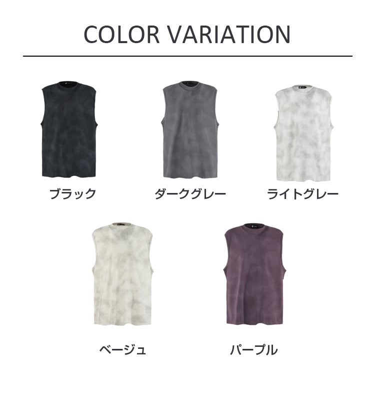 VERILADY |ユニセックスオーバーサイズノースリーブTシャツタンクトップ