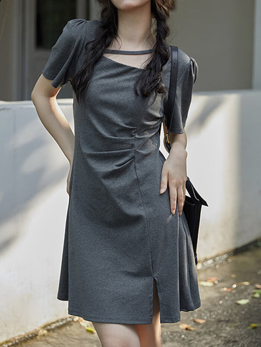 VERILADY | 開衩法式設計連衣裙