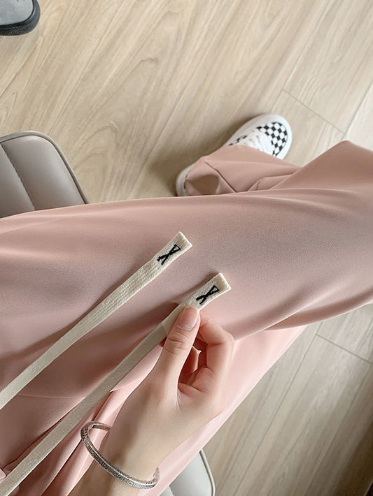 VERILADY | 粉色炫酷直筒寬褲