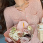 VERILADY | Áo Cardigan dệt kim Tweed kiểu Pháp nữ tính &amp; váy ngắn cổ tròn không cổ áo thiết lập 2 mảnh