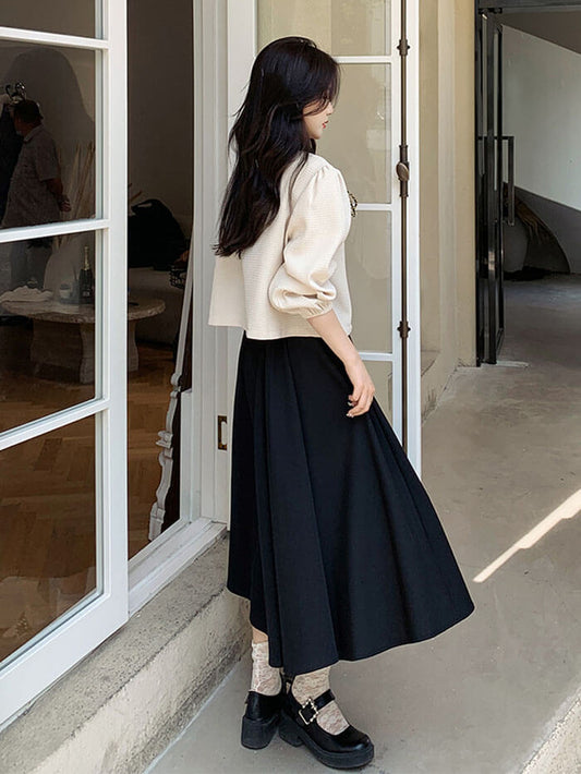 VERILADY | 韓國夾克和裙子設置