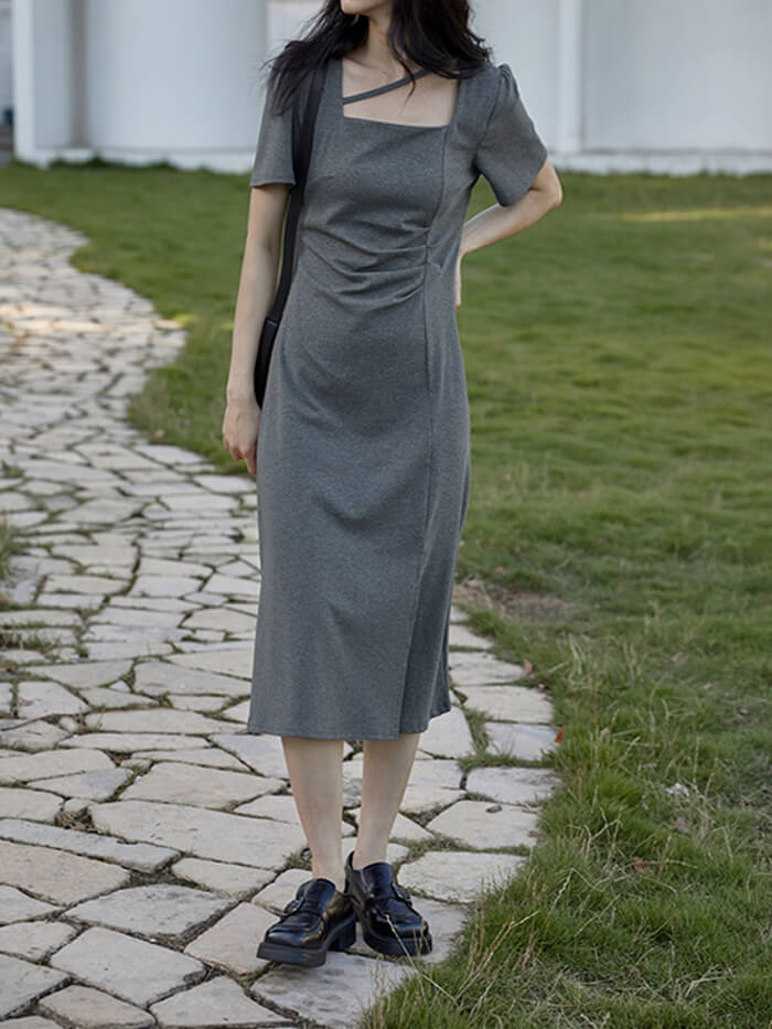 VERILADY | Váy thiết kế kiểu Pháp xẻ tà