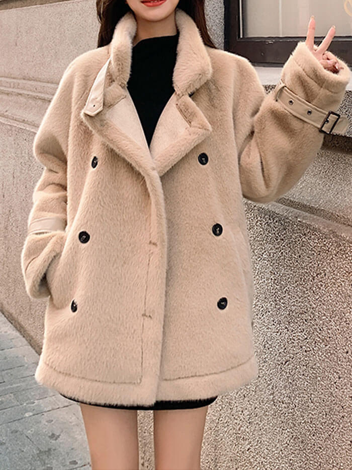 VERILADY | 蓬鬆人造毛皮大衣