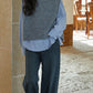 VERILADY | Vest dệt kim dáng rộng cổ cao