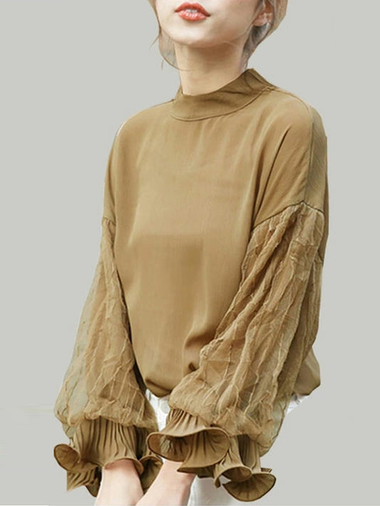 VERILADY | 蕾絲巴林袖襯衫