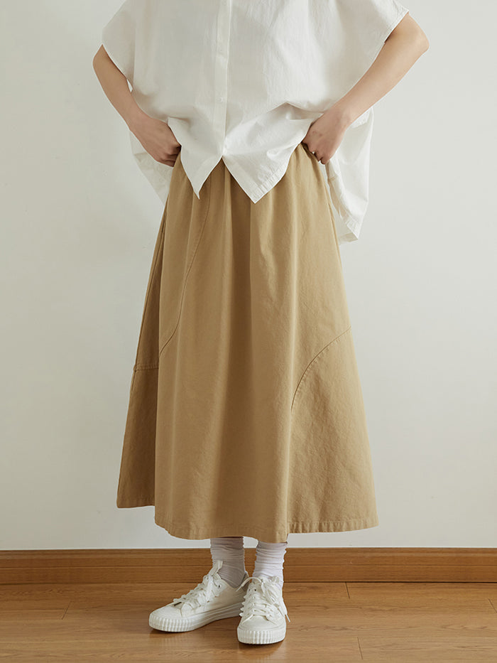 VERILADY | Váy xòe cạp chun cotton