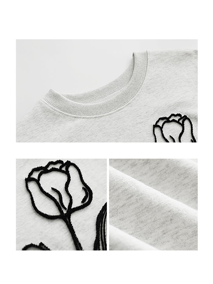 VERILADY | Áo thun dệt kim họa tiết hoa